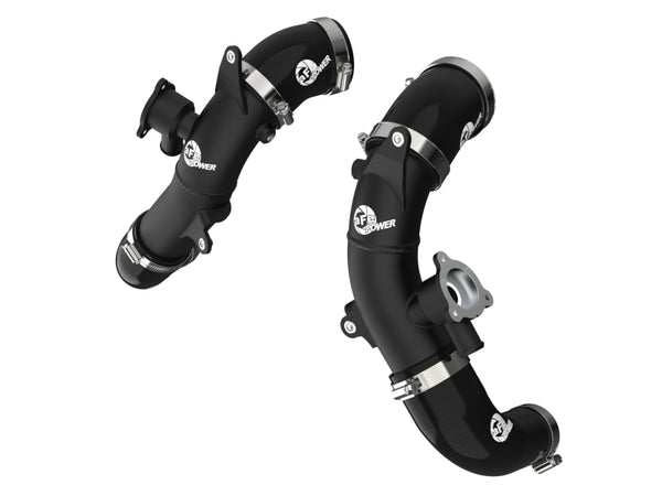 aFe BladeRunner 2.5in Aluminum Hot Charge Pipe for 2022-2025 Toyota Tundra V6-3.5L - Black