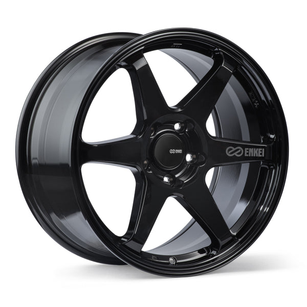 Enkei T6R Gloss Black Wheel - 18x9.5, 38mm Offset, 5x114.3 Bolt Pattern
