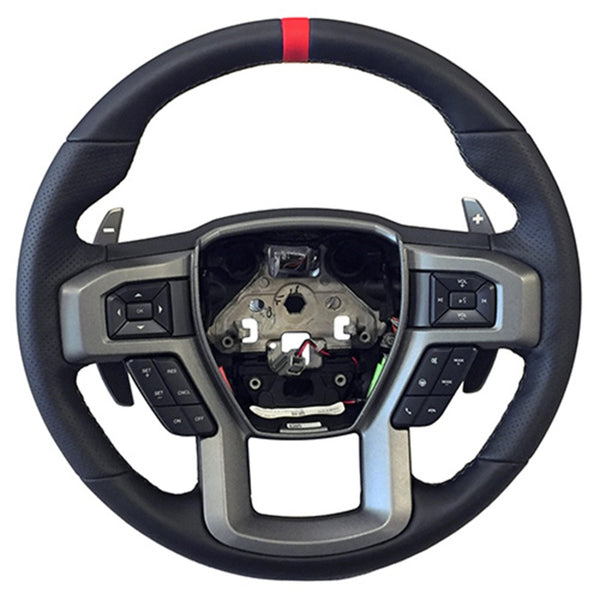 Ford Racing Performance Steering Wheel Kit for 2015-2018 F-150 Raptor - Red Sightline