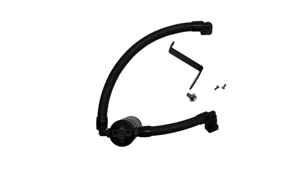 J&L Lincoln Continental/MKZ 3.0L EcoBoost Passenger Side Oil Separator (2017-2020) - Black Anodized