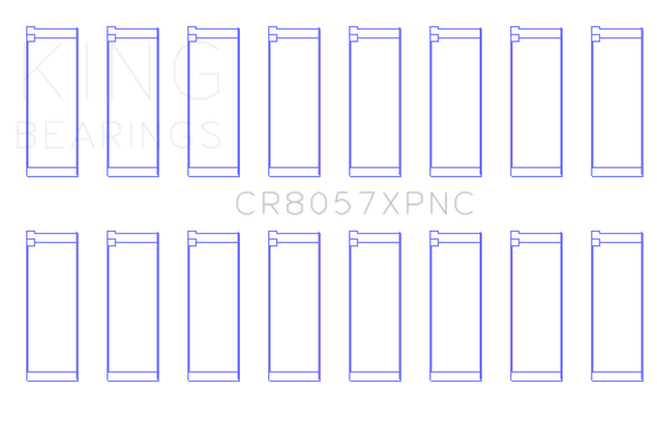 King Engine Bearings GM 6.2 - LT1/LT4 Gen V pMaxKote Coated Connecting Rod Bearing Set