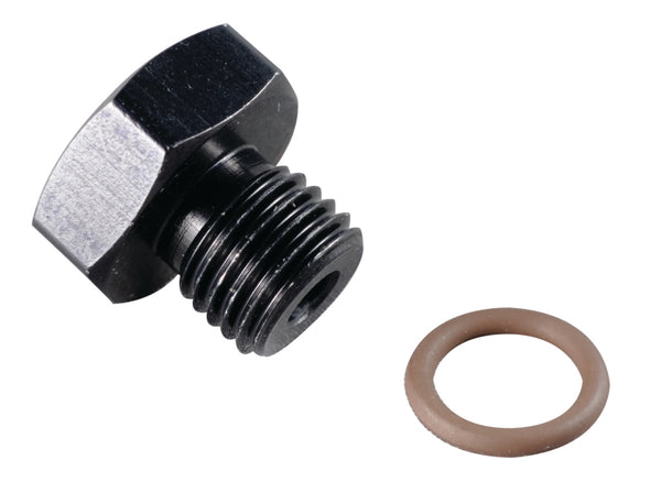 Fragola -8AN Black Port Plug 3/4-16 Fitting
