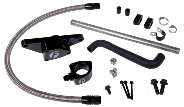 Fleece Performance 2003-2005 Auto Trans Cummins Coolant Bypass Kit with Stainless Steel Braided Line