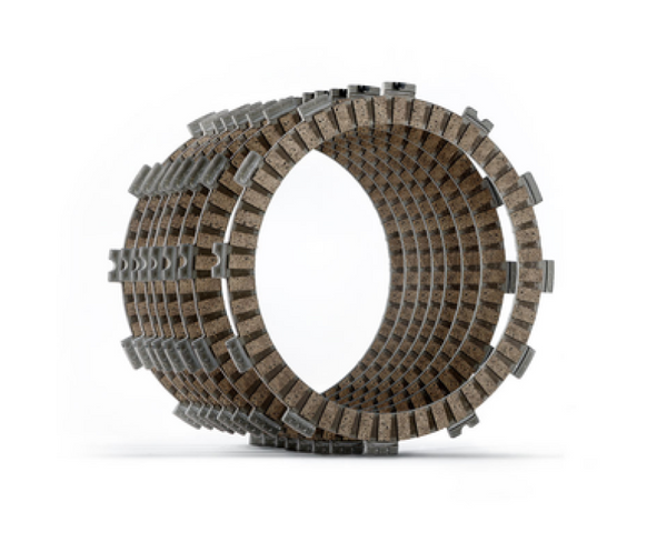 Hinson Clutch Plate Kit - Set of 8 for Yamaha YZ250F (19-24) & Triumph TF250-X (24-25) - Fiber