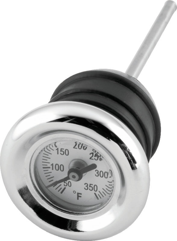 Bikers Choice Chrome Oil Tank Temperature Gauge Dipstick 19841999 Softail & 19822003 XL
