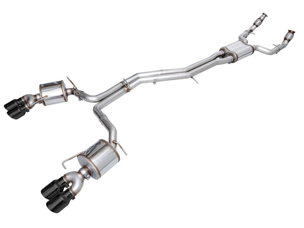 AWE Tuning Touring Catback Exhaust for 2019-2023 Audi C8 S6/S7 2.9T V6 AWD - Diamond Black Tips