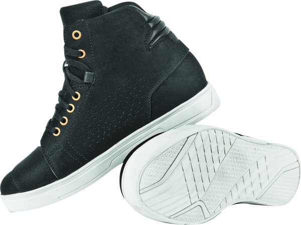 Speed and Strength Mad Dash Leather Shoes Black/White Womens Size - 6