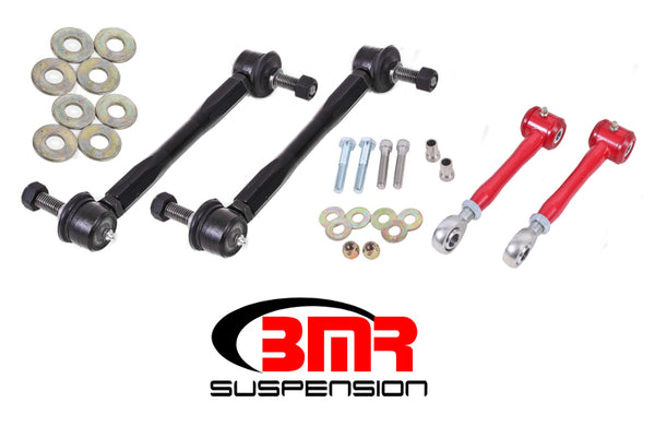 BMR 16-17 Camaro Front & Rear Sway Bar End Link Kit - Red