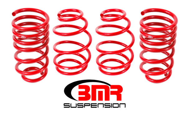 BMR 2010-2015 5th Gen Camaro V8 Lowering Spring Kit - Set of 4 - Red
