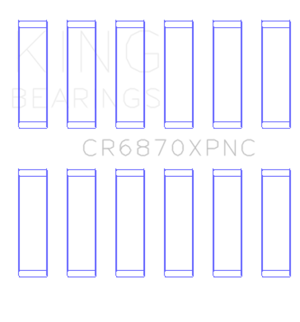 King Engine Bearings Nissan VR38DETT pMaxKote Performance Con Rod Bearing Set - Size STD