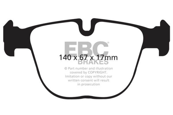 EBC Redstuff Performance Rear Brake Pads for 10+ BMW X5M 4.4 Twin Turbo