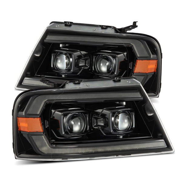 AlphaRex PRO-Series Chrome Projector Headlights w/ Sequential Signal & DRL for 2004-2008 Ford F-150