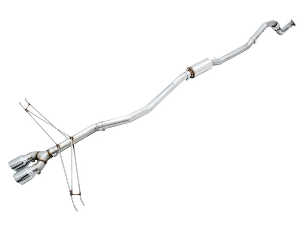 AWE Tuning Track Edition Catback Exhaust for 2016+ Honda Civic Si w/ Front Pipe & Dual Chrome Tips