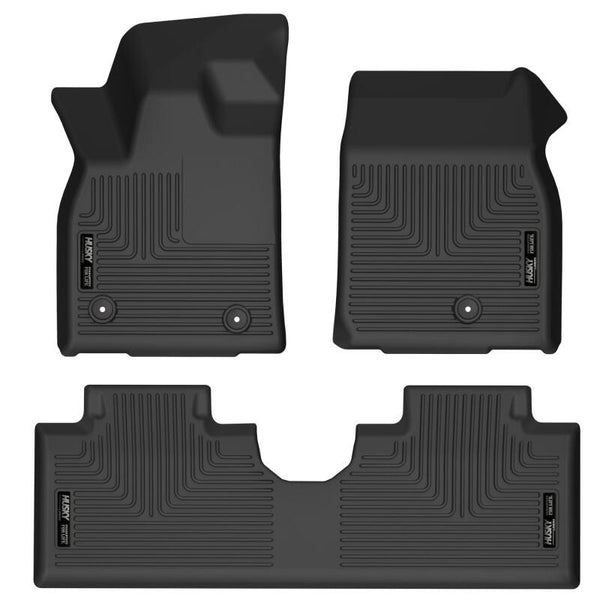 Husky Liners 2021 Ford Mustang Mach-E Front & 2nd Seat Weatherbeater Floor Liners - Black