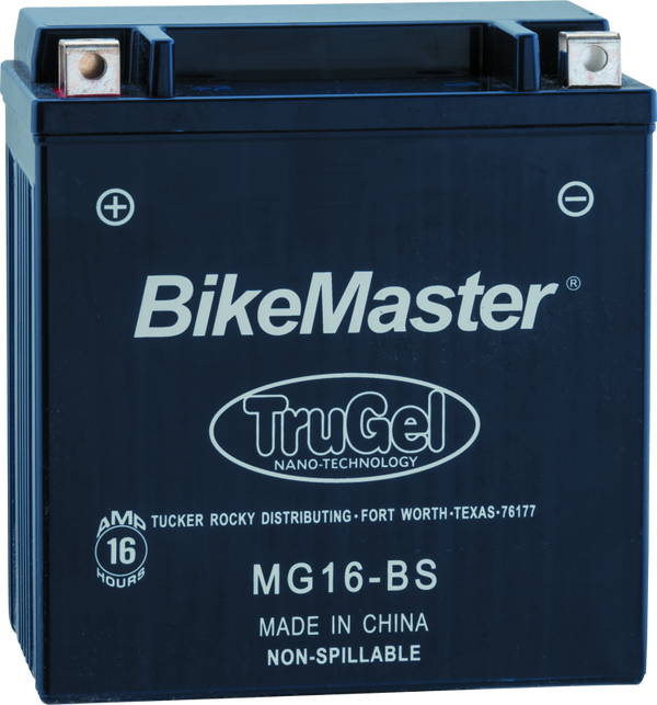 BikeMaster TruGel MG16-BS Motorcycle Battery 220 CCA (151 x 87 x 161mm)
