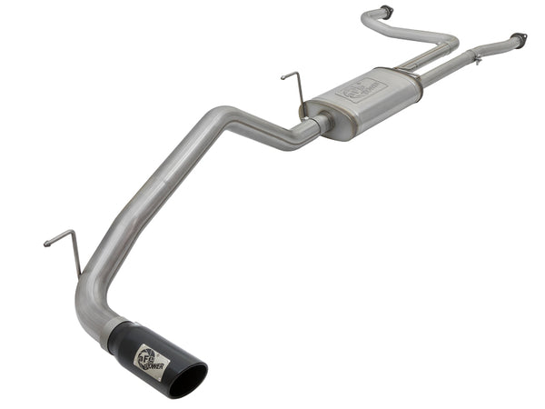 aFe MACHForce XP 2.5in Cat-Back Exhaust System with Black Tip for Nissan Frontier V8 5.6L (2017-2019)