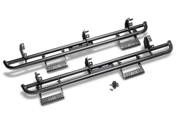 N-Fab RKR Step System 2019 Chevy/GMC 1500 Crew Cab - Cab Length - Tex. Black - 1.75in