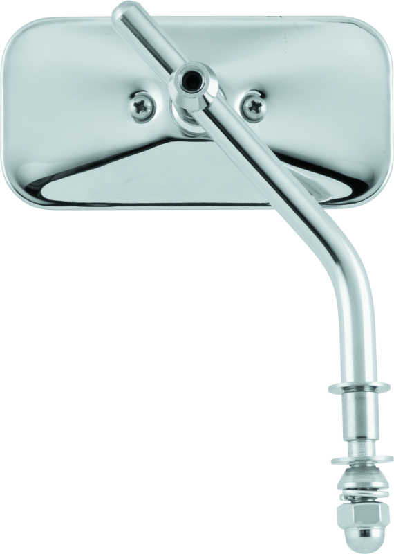 Bikers Choice Chrome Stamped Side Mirror 2 x 4.5 Inch (65-Up)