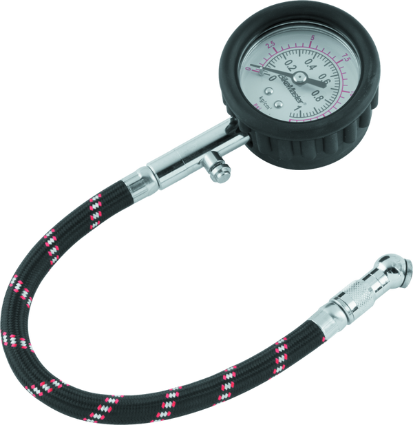 BikeMaster Tire Pressure Gauge with Hose 15 PSI