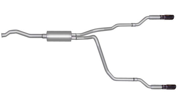 Gibson Dual Split Cat-Back Exhaust for 2001-2005 Ford Ranger XL 2.3L - Aluminized