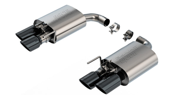 Borla Axle-Back Exhaust System for 2024 Ford Mustang GT 5.0L V8 - Active Exhaust - Black Chrome