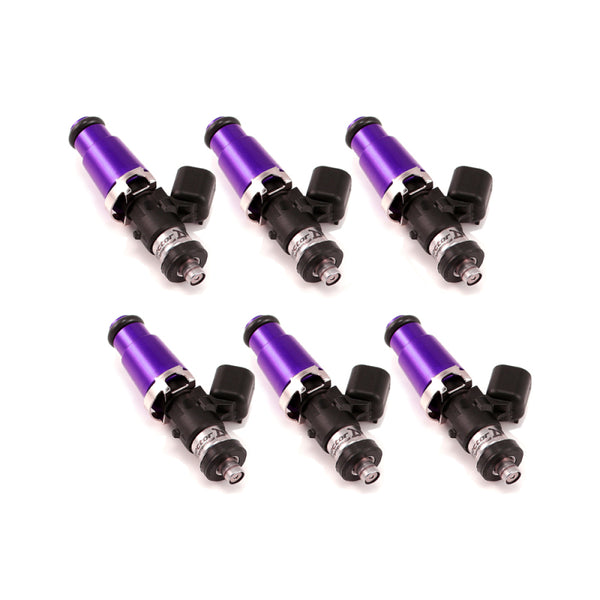Injector Dynamics 1340cc Fuel Injectors - Set of 6, 60mm Length, 14mm Purple Top