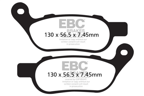 EBC 05-07 Harley-Davidson Dyna FXDCi Superglide Custom Front Right Sintered HH Brake Pads