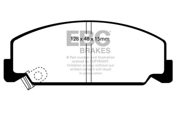 EBC Greenstuff Front Brake Pads for 1984-1985 Honda Accord Sedan 1.8
