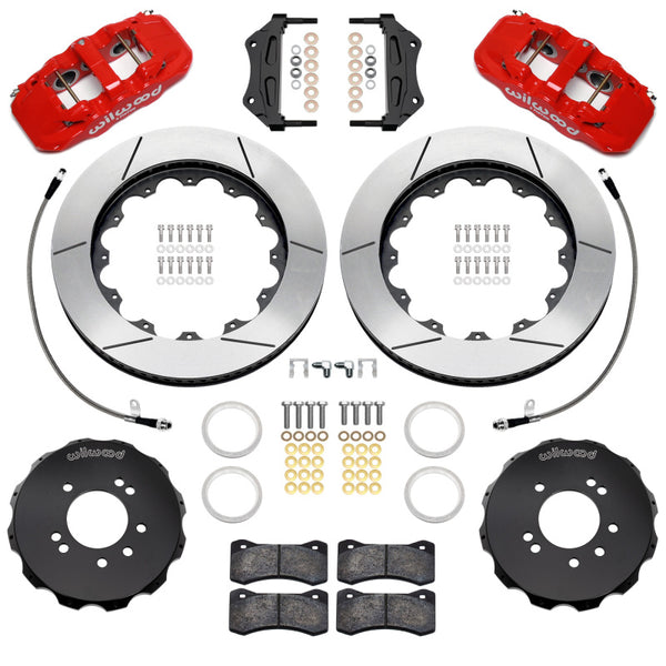 Wilwood 89-98 Nissan 240SX/89-94 Skyline/90-96 300ZX Aerolite 6R Front BBK w/ 14in SLT Rotors - Red