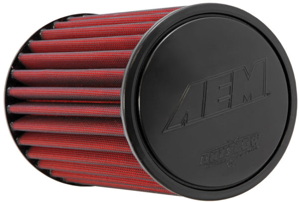 AEM Induction 3.5in Short Neck 9in DryFlow Oil-Free Synthetic Air Filter (Universal)