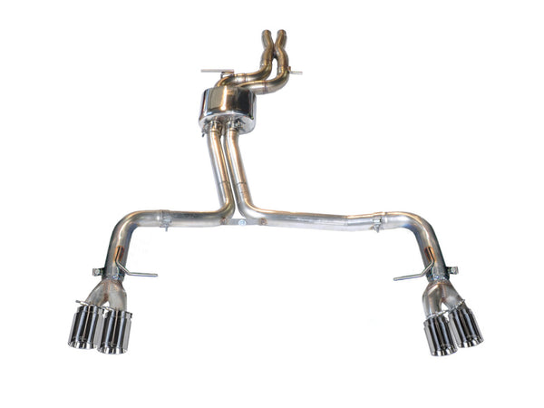 AWE Tuning Track Edition Catback Exhaust for Audi B8.5 S5 3.0T - 90mm Chrome Silver Tips