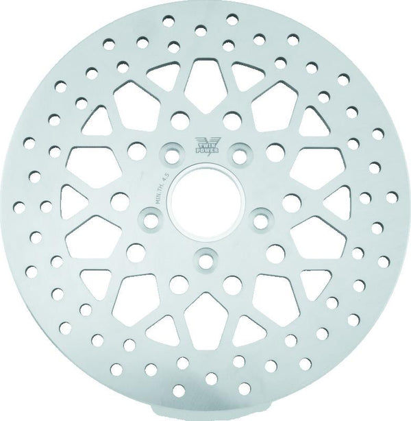 Twin Power 84-17 Big Twin Exc 08-17 FLH FLT Rear 11.5 Solid Rotor Mesh