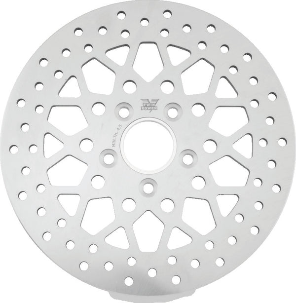 Twin Power 84-17 Big Twin Exc 08-17 FLH FLT Rear 11.5 Solid Rotor Mesh