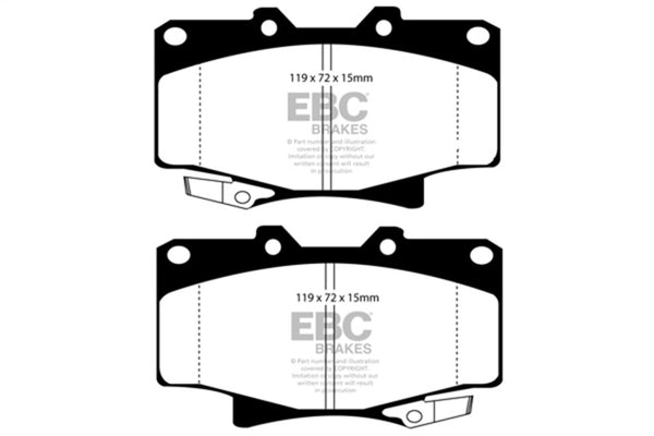 EBC Yellowstuff Front Brake Pads for 1996-1997 Lexus LX450 4.5