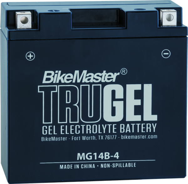 BikeMaster TruGel Motorcycle Battery MG14B-4 180 CCA