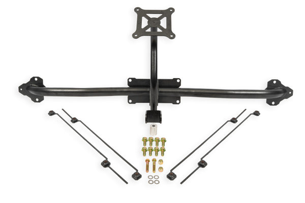 BMR 14-19 Chevrolet Corvette C7 Bolt-On Parachute Mount - Black Hammertone