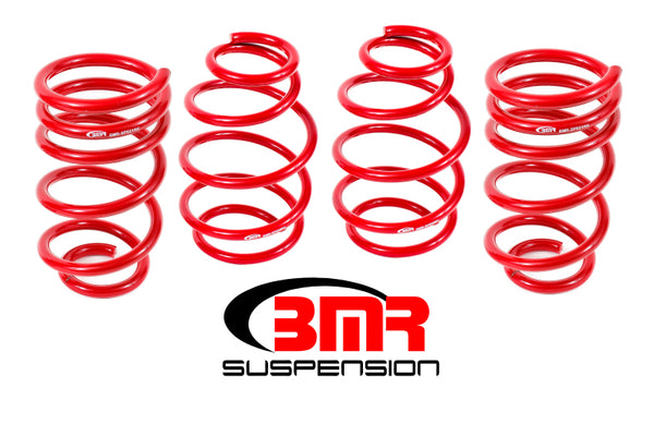 BMR Lowering Spring Kit for 2010-2015 Camaro V8 - Set of 4 (Red)