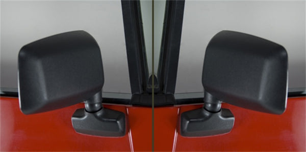 Omix Door Mirror Kit Black- 87-95 Jeep Wrangler YJ