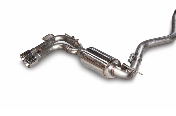 AWE Tuning Axle-Back Exhaust for BMW F3X N20/N26 328i/428i Quad Outlet, 80mm Diamond Black Tips