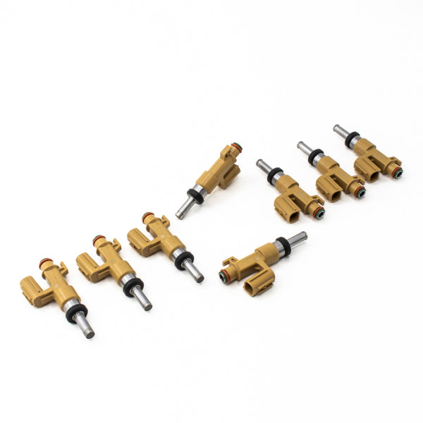 DeatschWerks 650cc Fuel Injectors for 2007-2015 Toyota Tundra, Sequoia, Land Cruiser - Set of 8