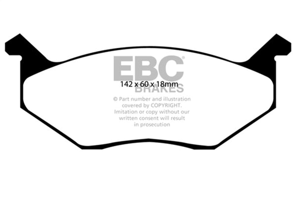 EBC Redstuff Front Brake Pads for 1980-1983 Chrysler Cordoba 3.7