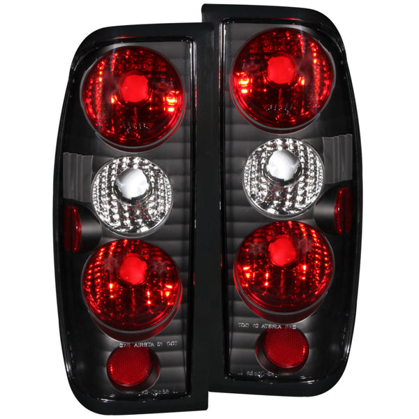 ANZO Black Tail Lights for Nissan Frontier (19982004)