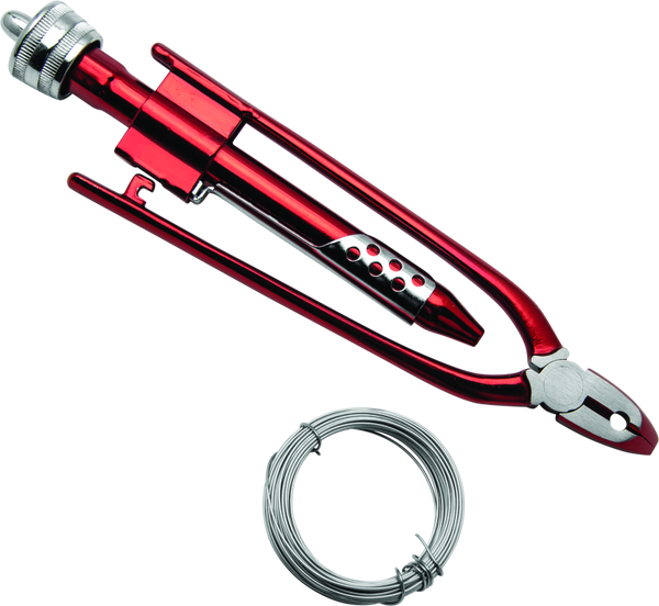 BikeMaster 6-1/2in Safety Wire Pliers w/ Wire