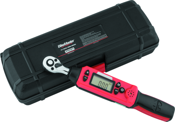 BikeMaster Digital Torque Wrench 1/4in Drive - Programmable Memory