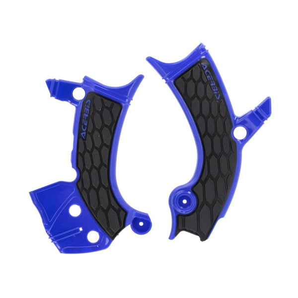 Acerbis X-Grip Frame Guards for 2024 Yamaha WR450F (Blue/Black)