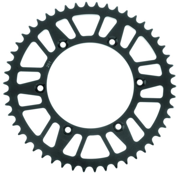 BikeMaster Honda Yamaha Rear Steel Sprocket 520 50T - Black