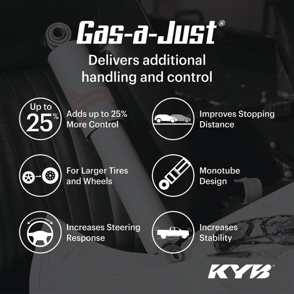 KYB Shocks & Struts Gas-A-Just Rear CHRYSLER 300 (RWD) 1965-69 CHRYSLER Cordoba 1975-76 CHRYSLER Imp