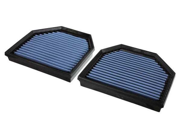 aFe MagnumFLOW PRO 5R Drop-In Replacement Air Filter Set (Qty 2) for BMW M3/M4 F80/F82 3.0L S55 (2015-2021)