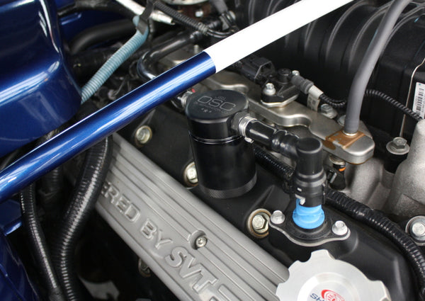 J&L Oil Separator 3.0 for 07-14 Ford Mustang GT500 - Black Anodized