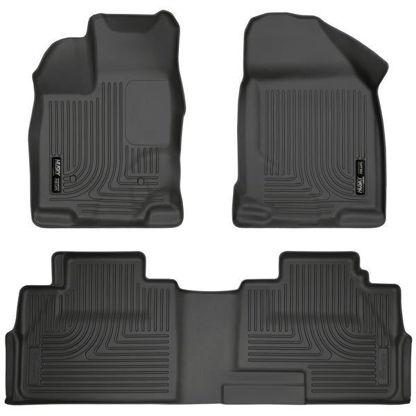 Husky Liners Weatherbeater Black Front & 2nd Seat Floor Liners for 07-13 Ford Edge / 07-13 Lincoln MKX